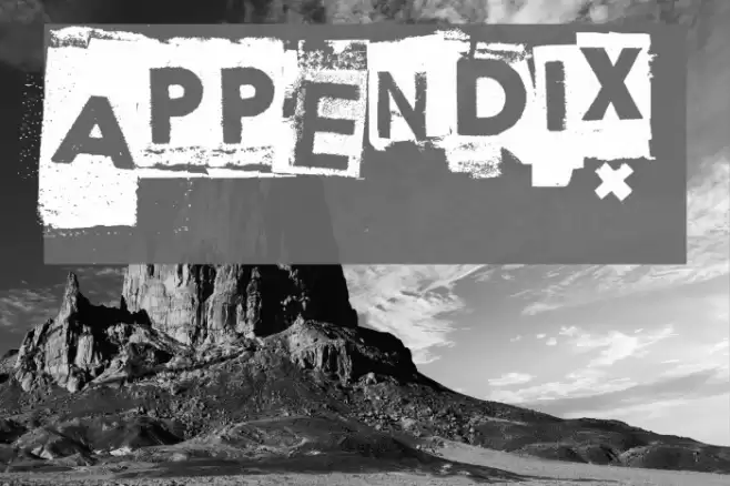 Appendix Шрифта examples
