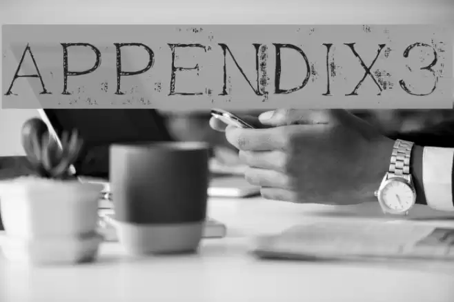 Appendix3 फ़ॉन्ट examples