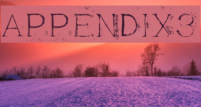 Appendix3 Font examples