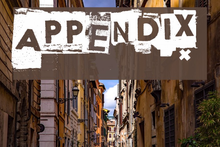 Appendix Шрифта examples