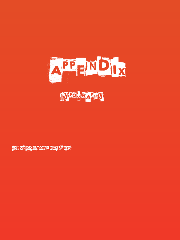 Appendix Poster