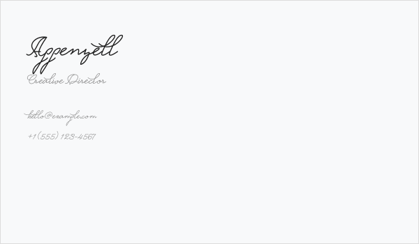 Appenzell Business Card