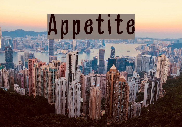 Appetite Font examples