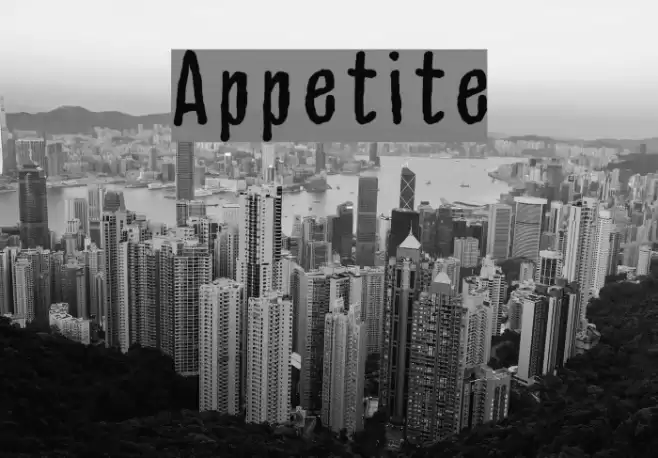 Appetite フォント examples