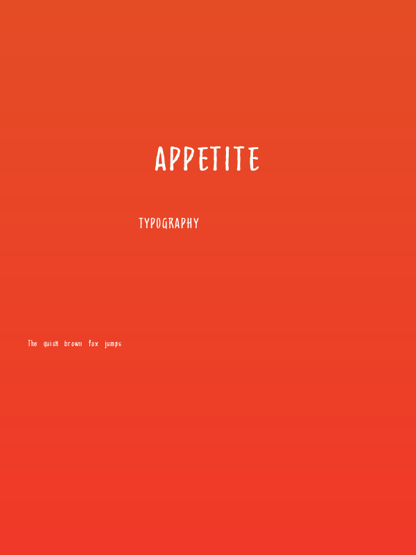 Appetite Poster