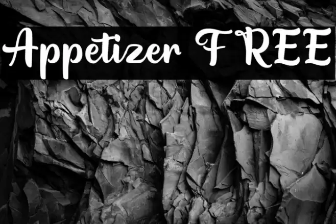 Appetizer FREE Font examples