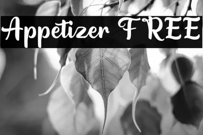 Appetizer FREE Font examples