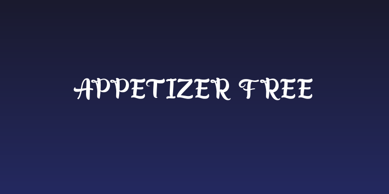 Appetizer FREE Social Header