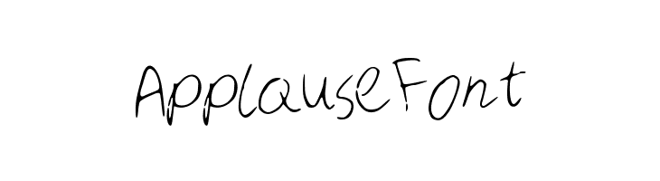 ApplauseFont  Free Fonts Download