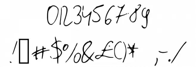 ApplauseFont Font OTHER CHARS