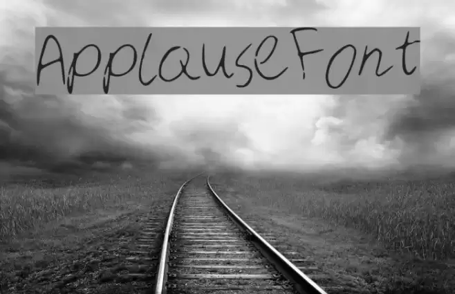 ApplauseFont Font examples