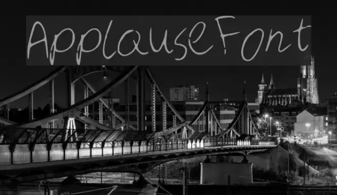 ApplauseFont Font examples