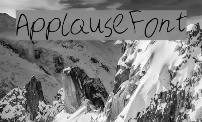ApplauseFont Font examples