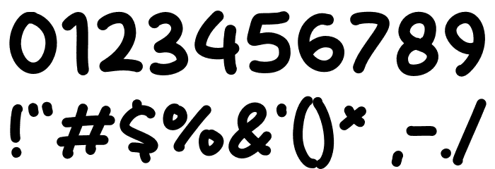 Apple Baker Font OTHER CHARS