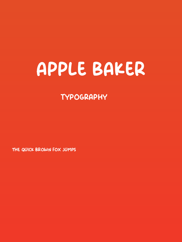 Apple Baker Poster