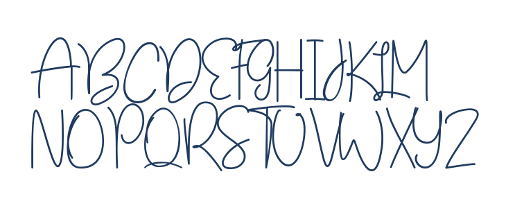 Apple Blossom Uppercase