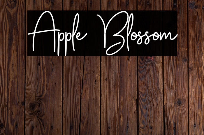 Apple Blossom Шрифта examples