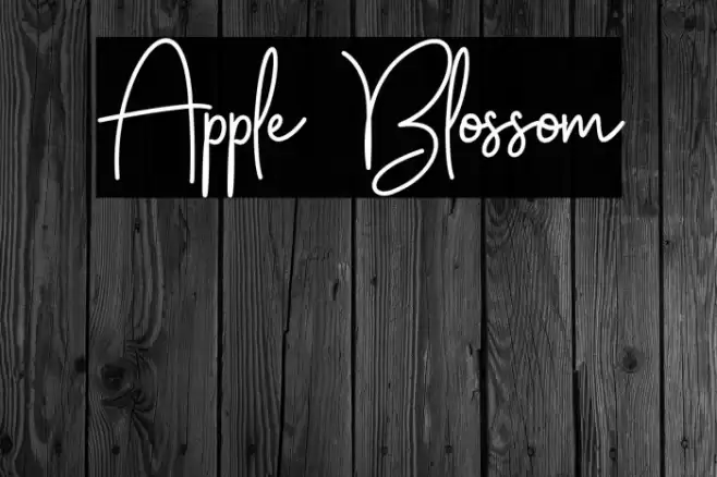 Apple Blossom Font examples