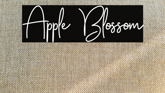 Apple Blossom Шрифта examples