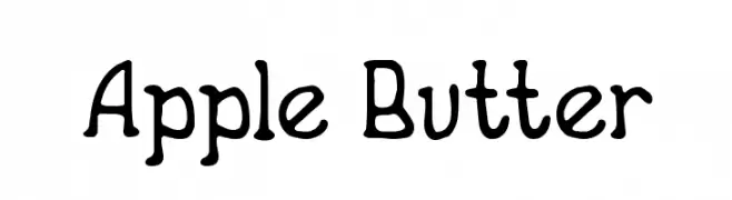 Apple Butter  Скачать бесплатные шрифты