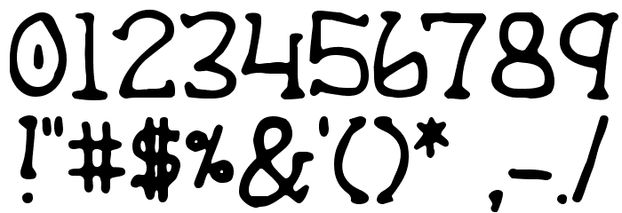 Apple Butter Font OTHER CHARS