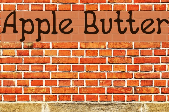 Apple Butter Font examples