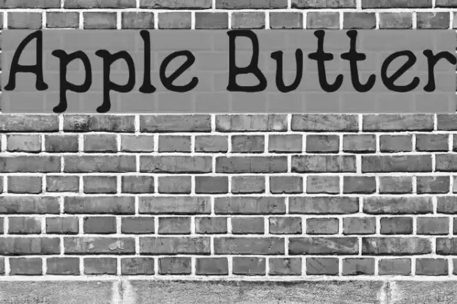 Apple Butter フォント examples