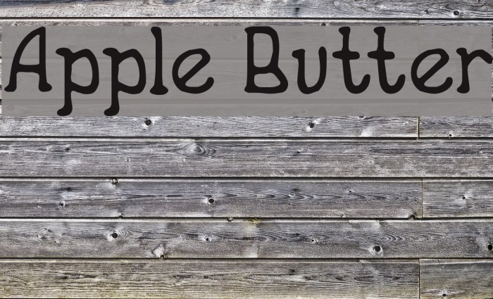 Apple Butter Font examples