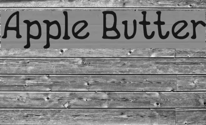 Apple Butter フォント examples