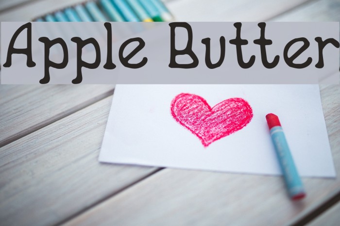Apple Butter Font examples