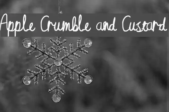 Apple Crumble and Custard Schriftart examples