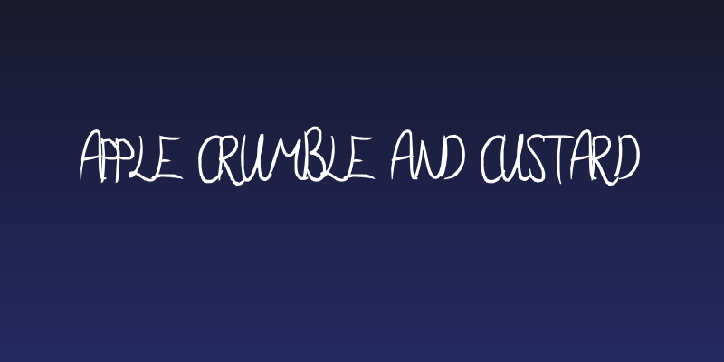 Apple Crumble and Custard Social Header