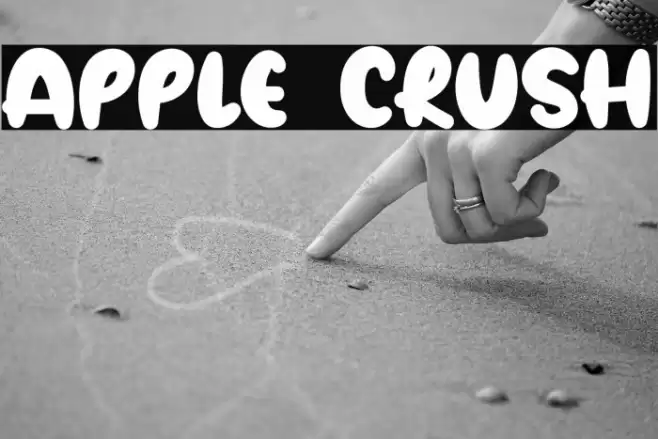 Apple Crush फ़ॉन्ट examples