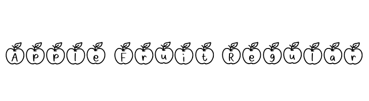 Apple Fruit Regular  नि: शुल्क फ़ॉन्ट्स डाउनलोड