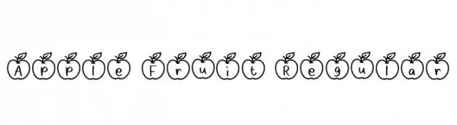 Apple Fruit Regular  Fuentes Gratis Descargar