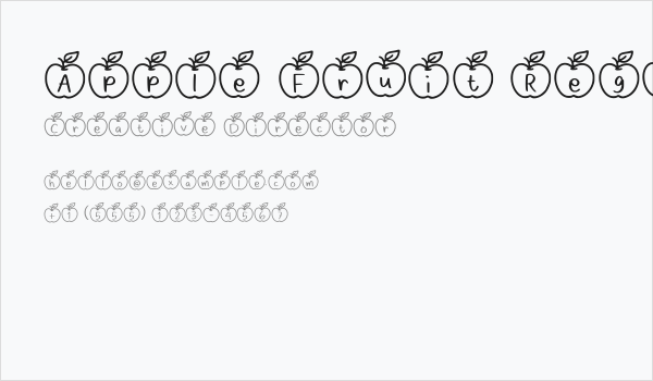 Apple Fruit Regular Business Card