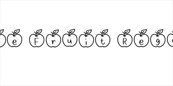 Apple Fruit Regular Logo