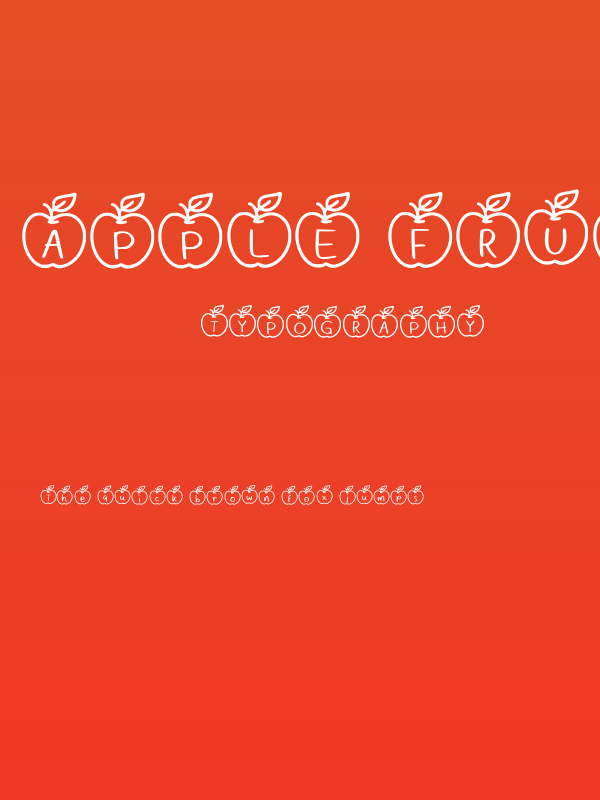 Apple Fruit Regular Poster