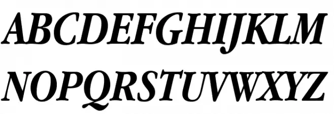 Apple Garamond Bold Italic خط أحرف كبيرة