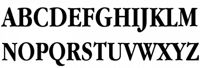 Apple Garamond Bold Schriftart Groß