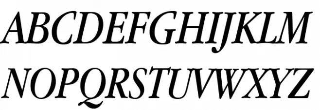 Apple Garamond Italic Fuentes MAYÚSCULAS