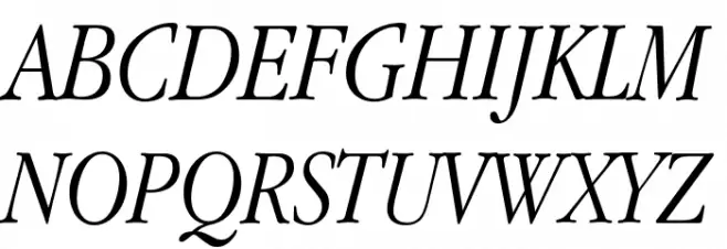 Apple Garamond Light Italic Font Litere mari