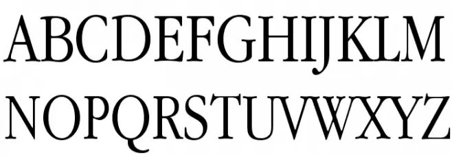 Apple Garamond Light خط أحرف كبيرة