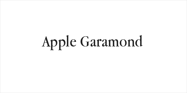 Apple Garamond Logo