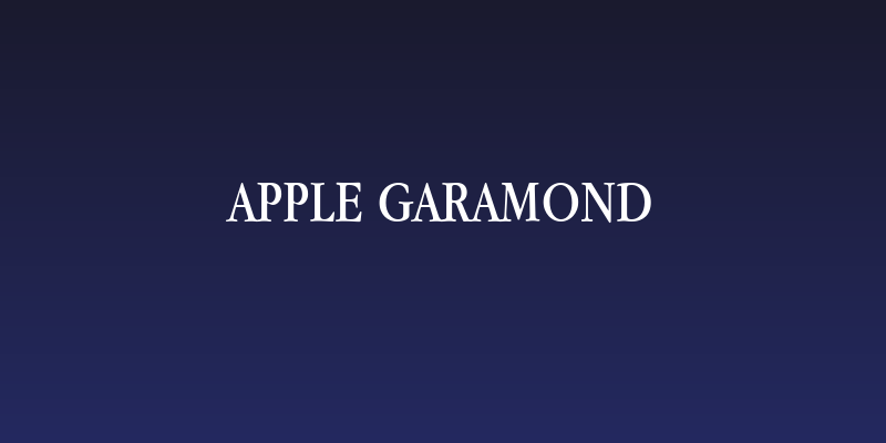 Apple Garamond Social Header