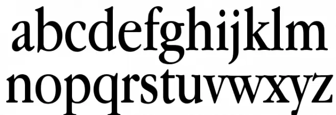 Apple Garamond 字体 小写