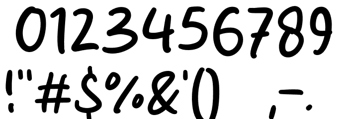 Apple Girls Font OTHER CHARS