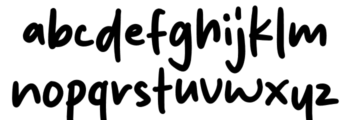 Apple Girls Font LOWERCASE