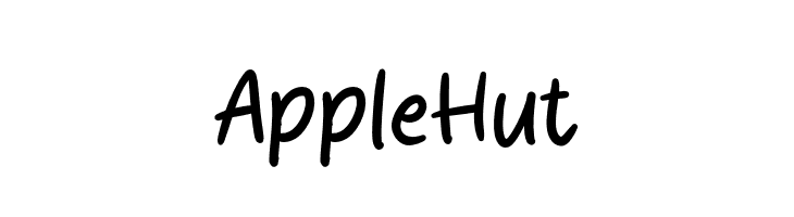 Apple Hut  フリーフォントのダウンロード