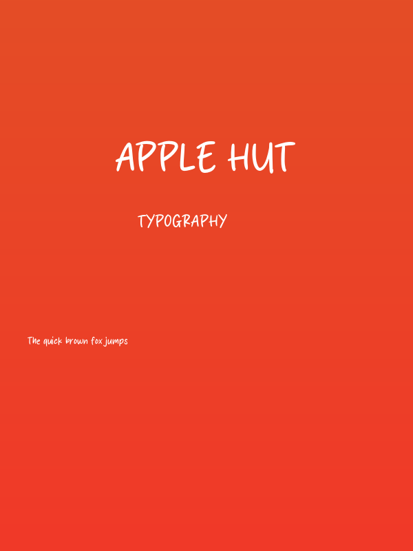 Apple Hut Poster